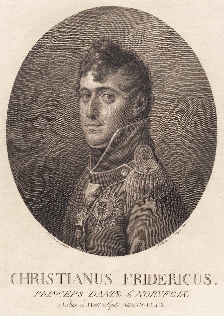 Christian Frederik door J.F. Clemens