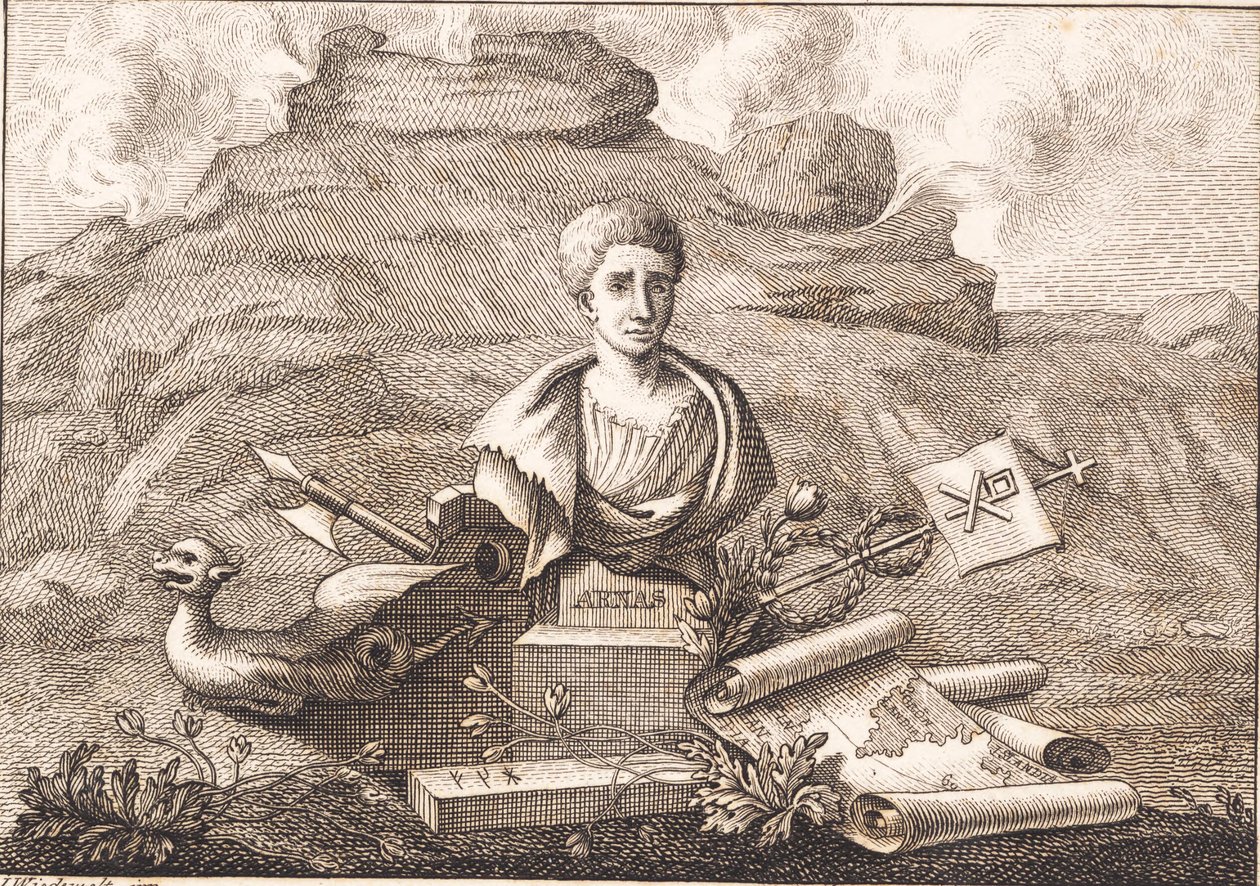 De handschriftenverzamelaar Arni Magnusson door J.F. Clemens