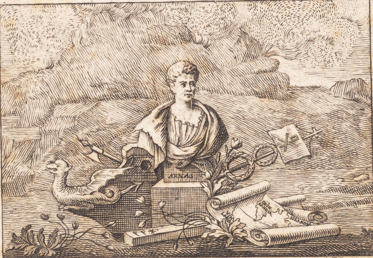 De handschriftenverzamelaar Arni Magnusson door J.F. Clemens