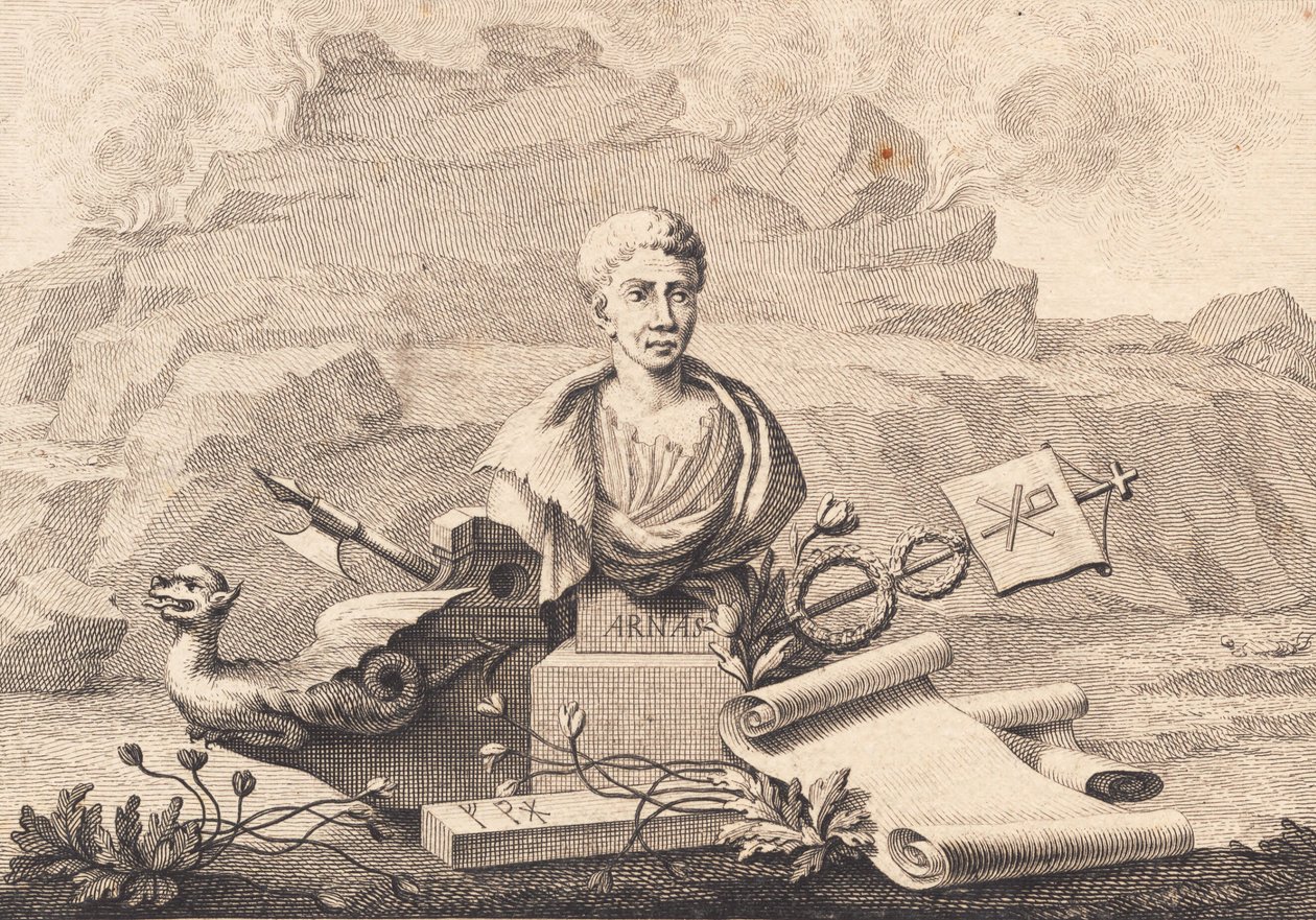 De handschriftenverzamelaar Arni Magnusson door J.F. Clemens