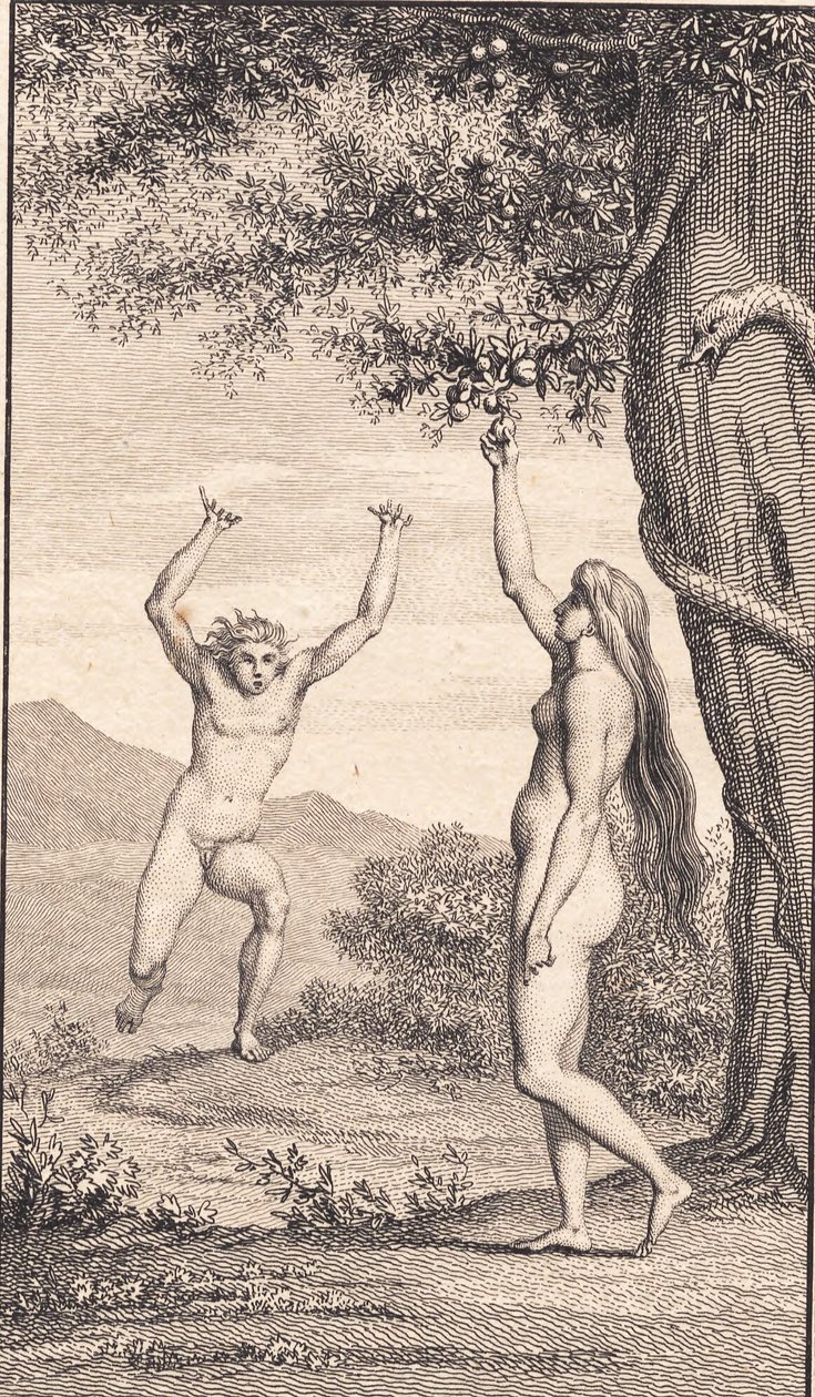 Illustratie voor Ewalds "Adam en Eva". III door J.F. Clemens
