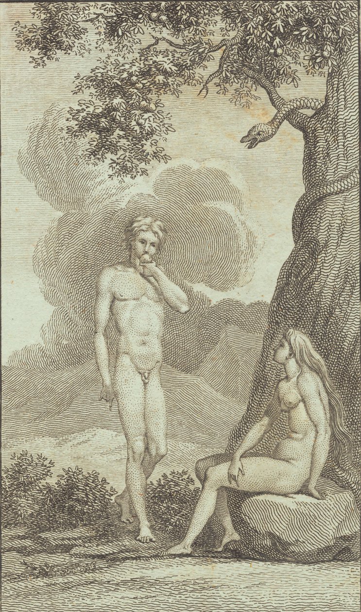 Illustratie voor Ewalds "Adam og Eva". IV door J.F. Clemens