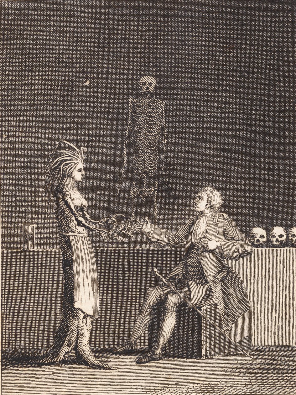 Niels Klim in de anatomiekamer door J.F. Clemens