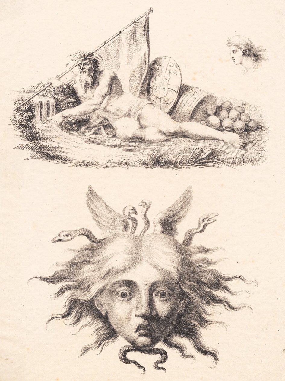 Øresund. Medusahoofd door J.F. Clemens