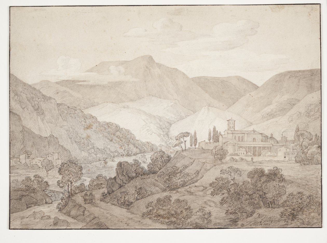 Kapucijnerklooster in Spoleto door J.L. Lund