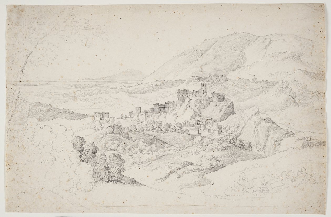 Olevano Romano. Sabijnse bergen door J.L. Lund