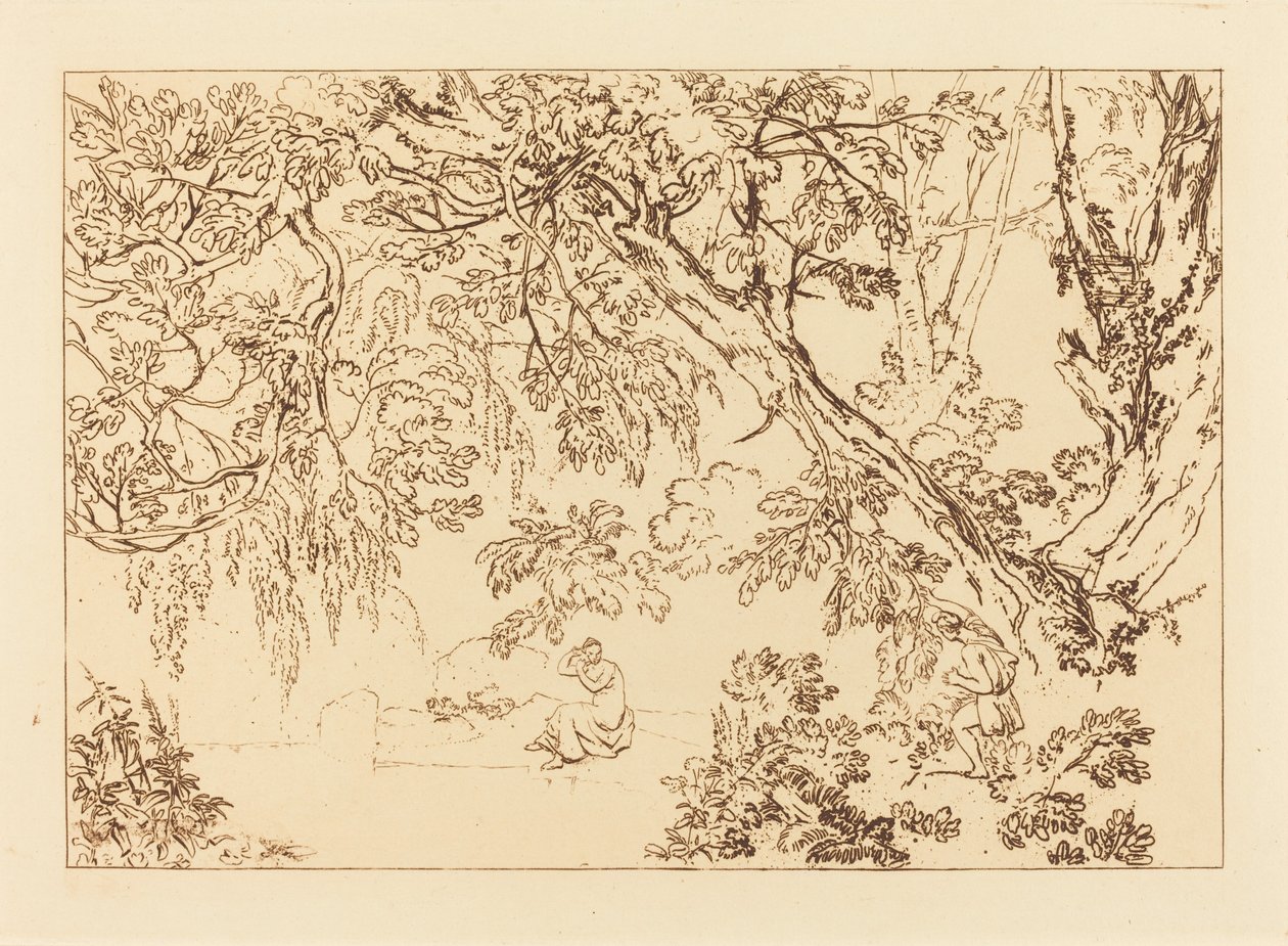 Aesacus en Hesperie door Joseph Mallord William Turner