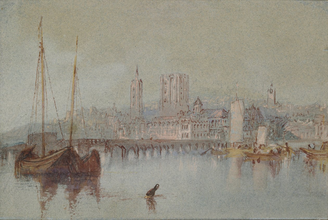 Beaugency, ca. 1830 door Joseph Mallord William Turner