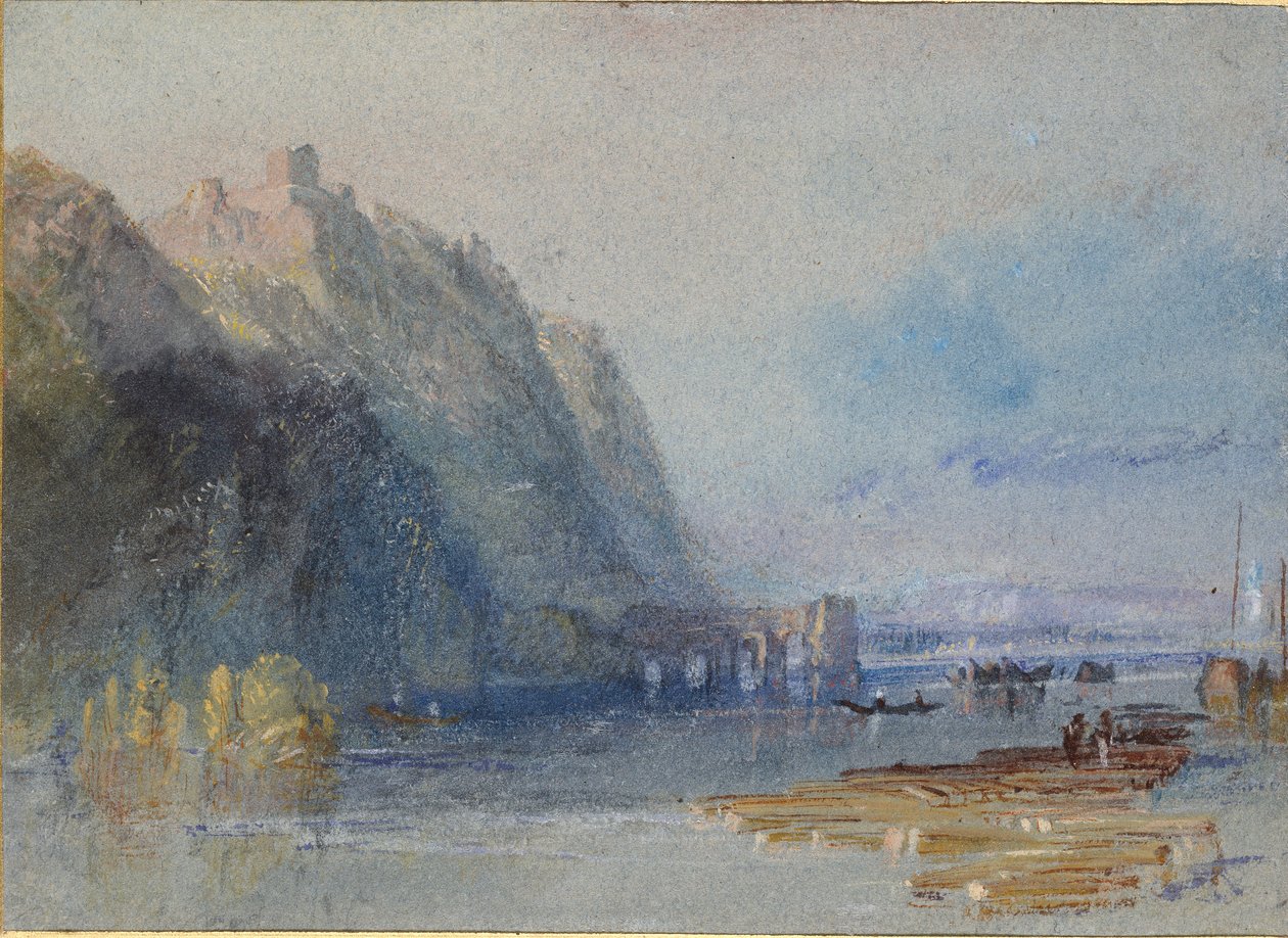 Chateau Hamelin, tussen Oudon en Ancenis door Joseph Mallord William Turner