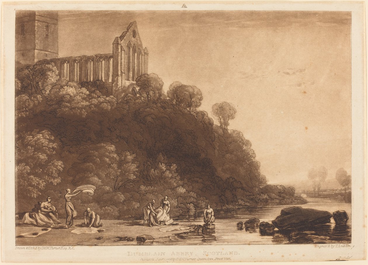 Dumblain Abbey door Joseph Mallord William Turner