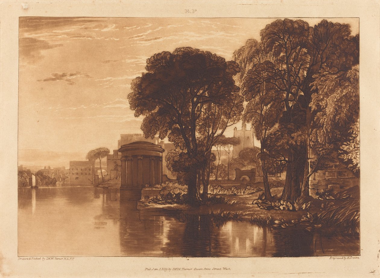 Isleworth, gepubliceerd 1819 door Joseph Mallord William Turner