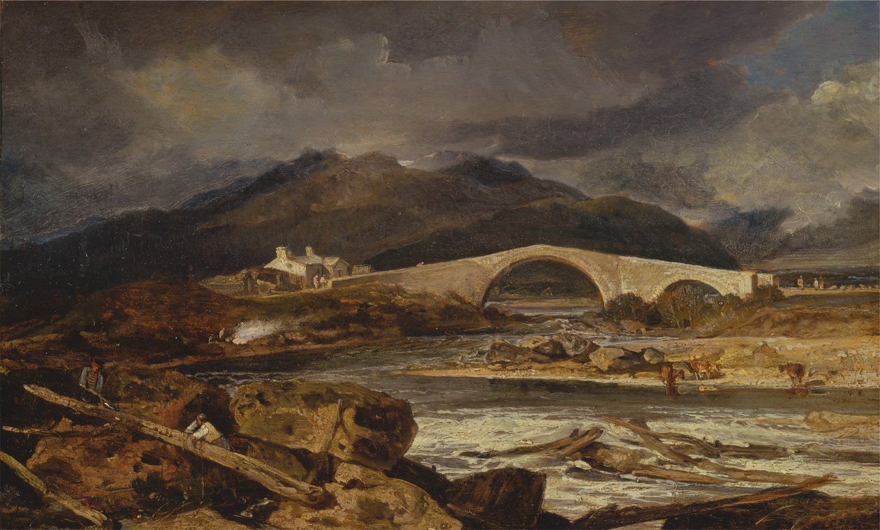 Tummelbrug, Perthshire (tussen 1802 en 1803) door Joseph Mallord William Turner