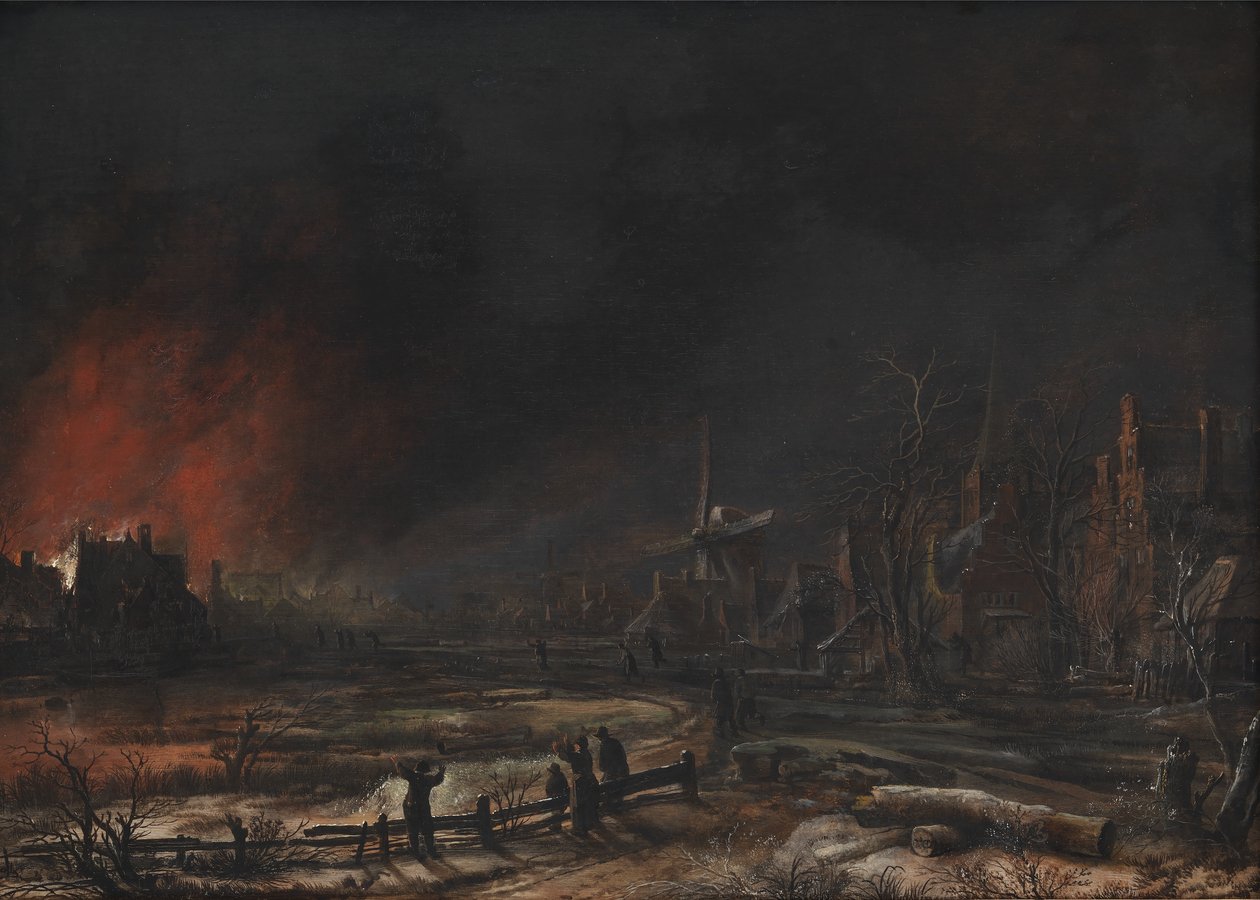 Een Zwitsers landschap met de berg Wetterhorn door J.P. Møller