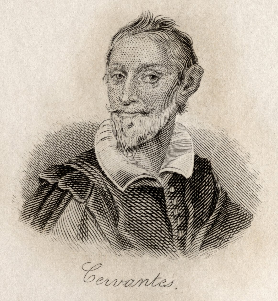 Miguel Saavedra de Cervantes door J.W. Cook
