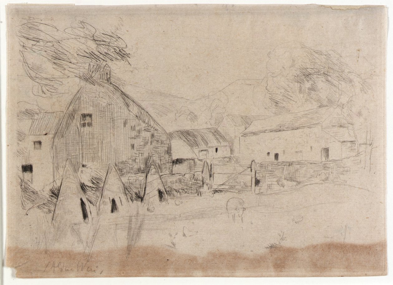 Boerderij - Eiland van Man door J. Alden Weir