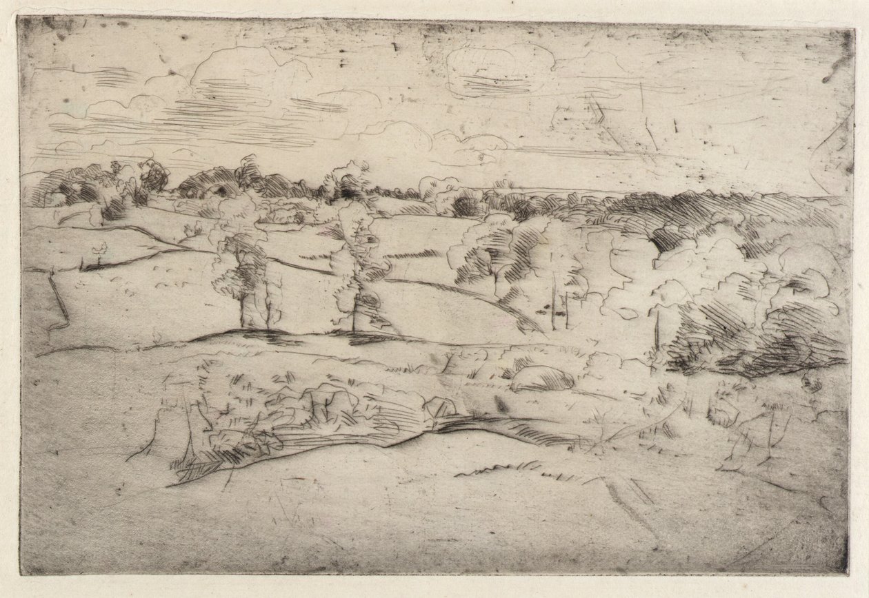 Landschap door J. Alden Weir