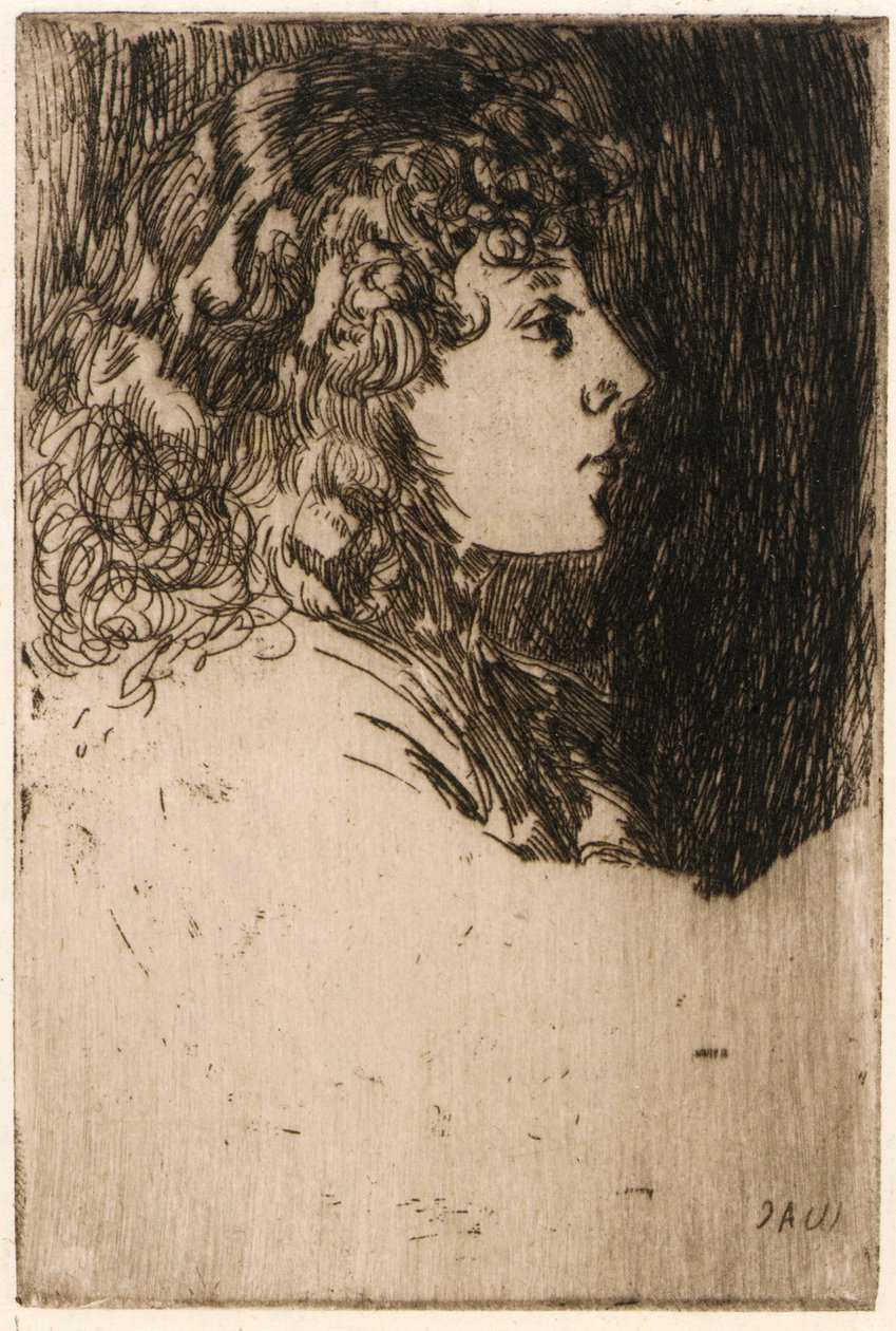 Klein hoofd door J. Alden Weir