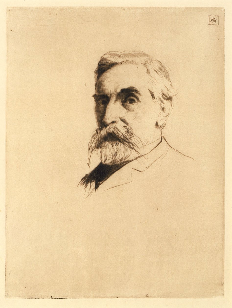 Portret van Robert Weir door J. Alden Weir