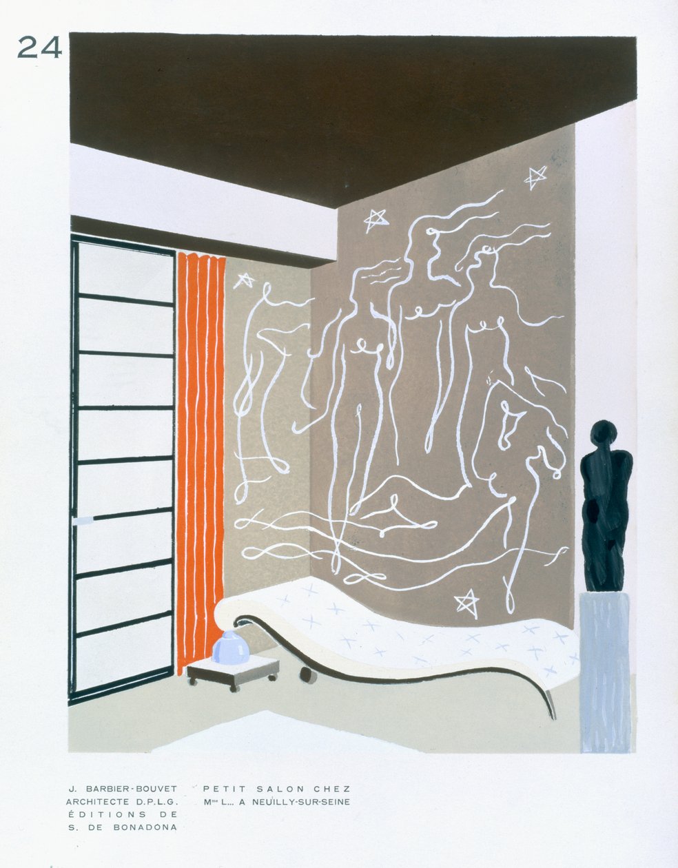 Petit Salon Chez door J. Barbier Bouvet
