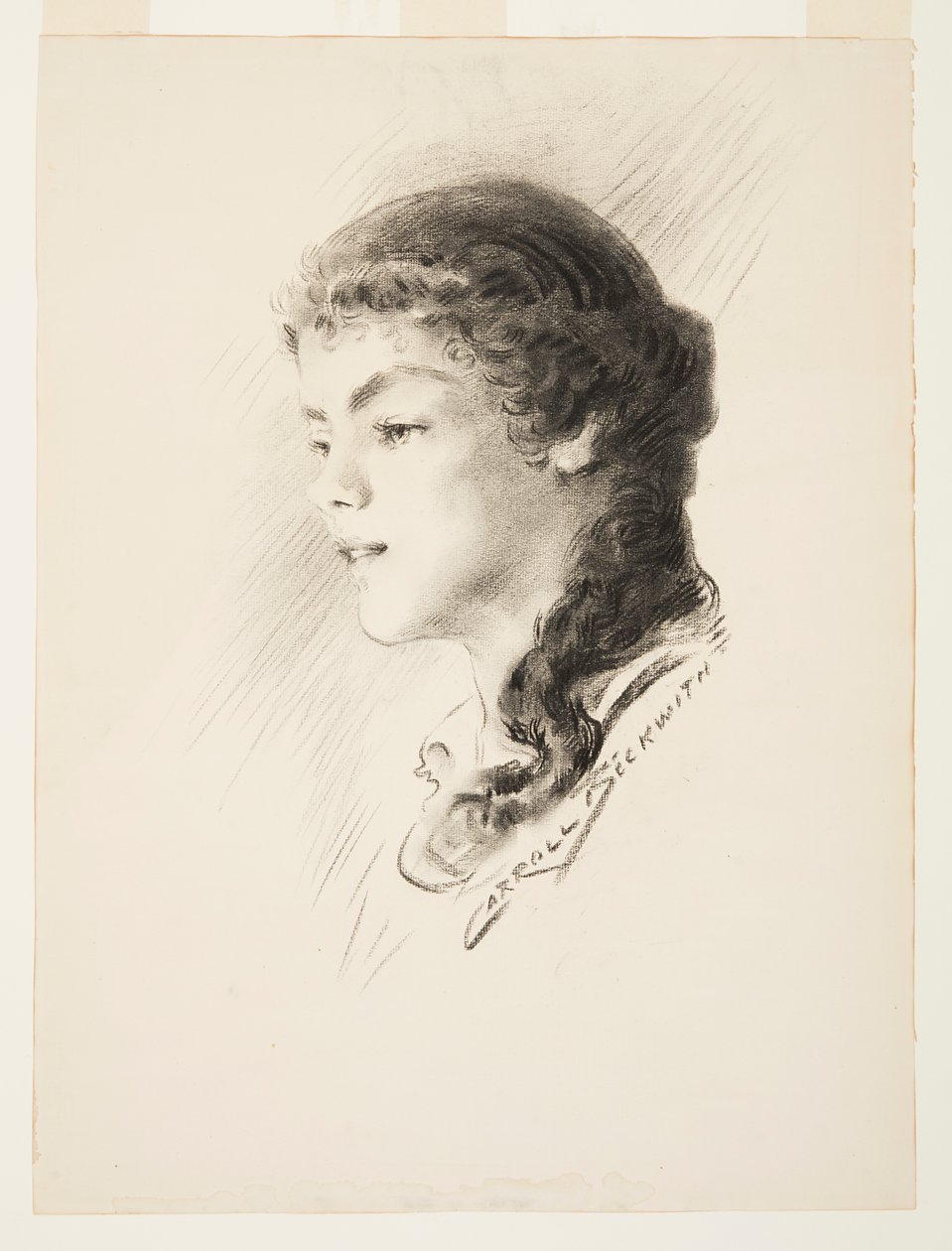 Portret, mogelijk Elizabeth Vail door J. Carroll Beckwith