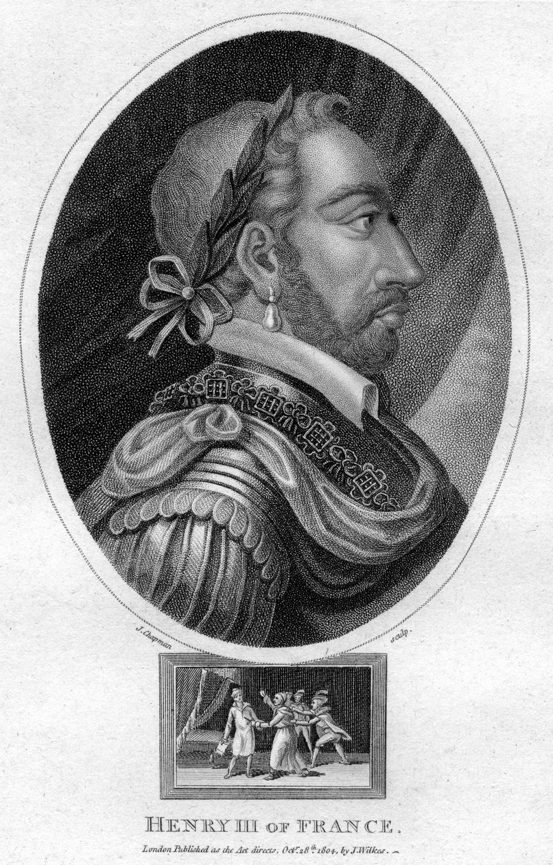 Hendrik III, koning van Frankrijk door J. Chapman