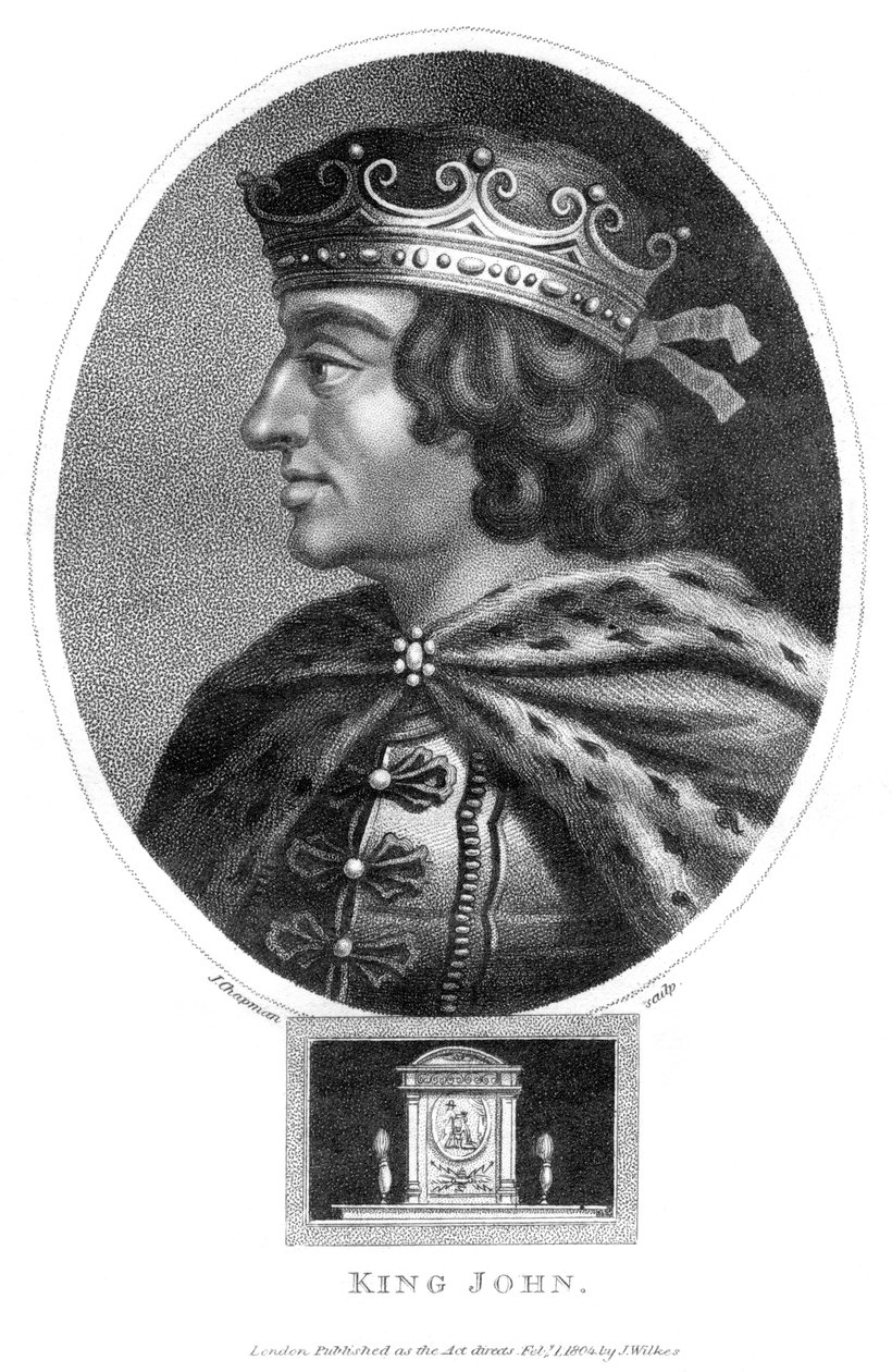 Koning Jan 1167-1216 door J. Chapman
