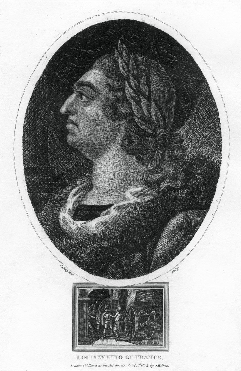 Lodewijk XV, Koning van Frankrijk door J. Chapman