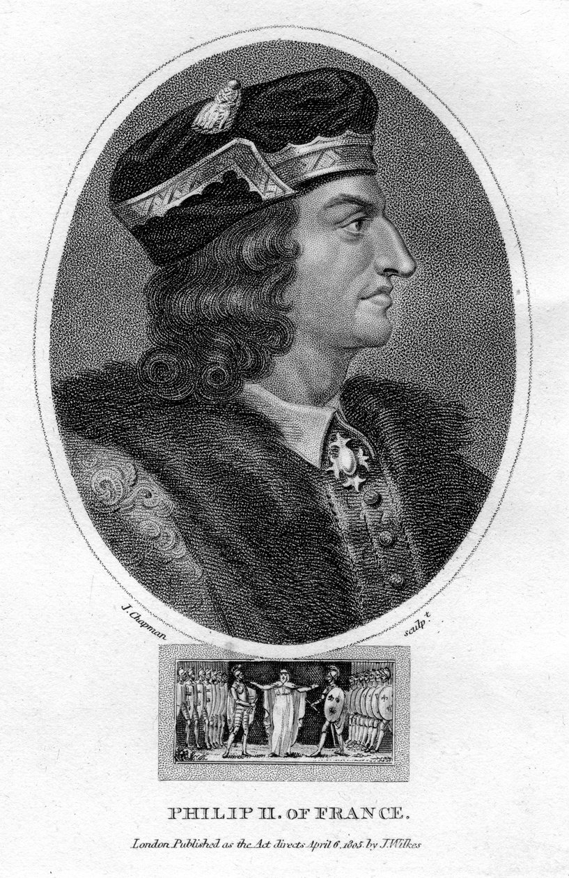 Filips II, Koning van Frankrijk door J. Chapman