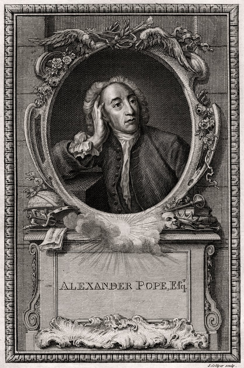 Alexander Pope, 1774 door J. Collyer