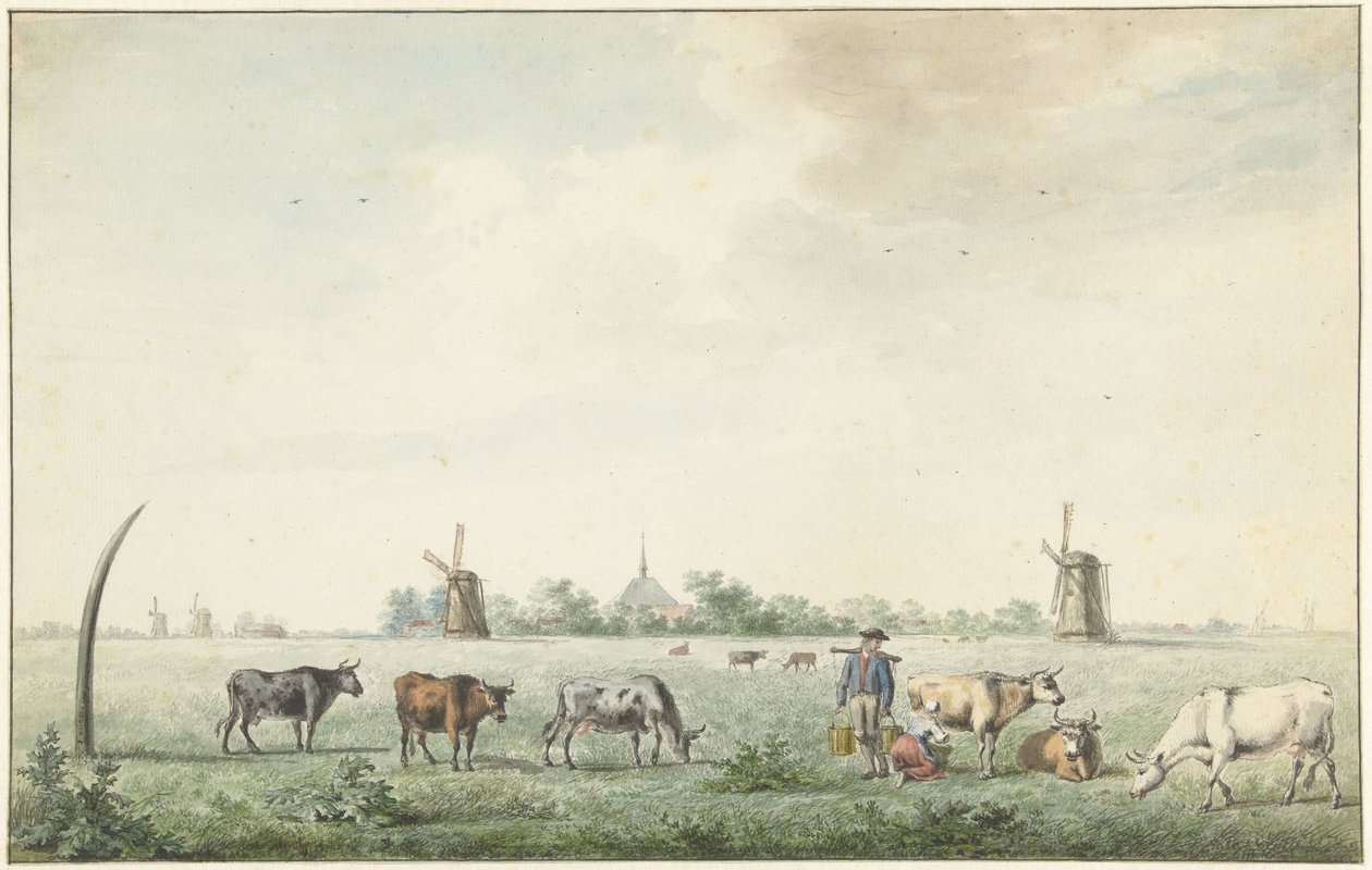 Het dorp Amstelveen door J. Dirksen