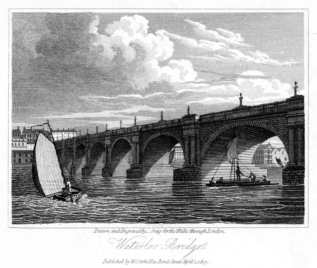 Waterloo Brug, Londen door J. Greig
