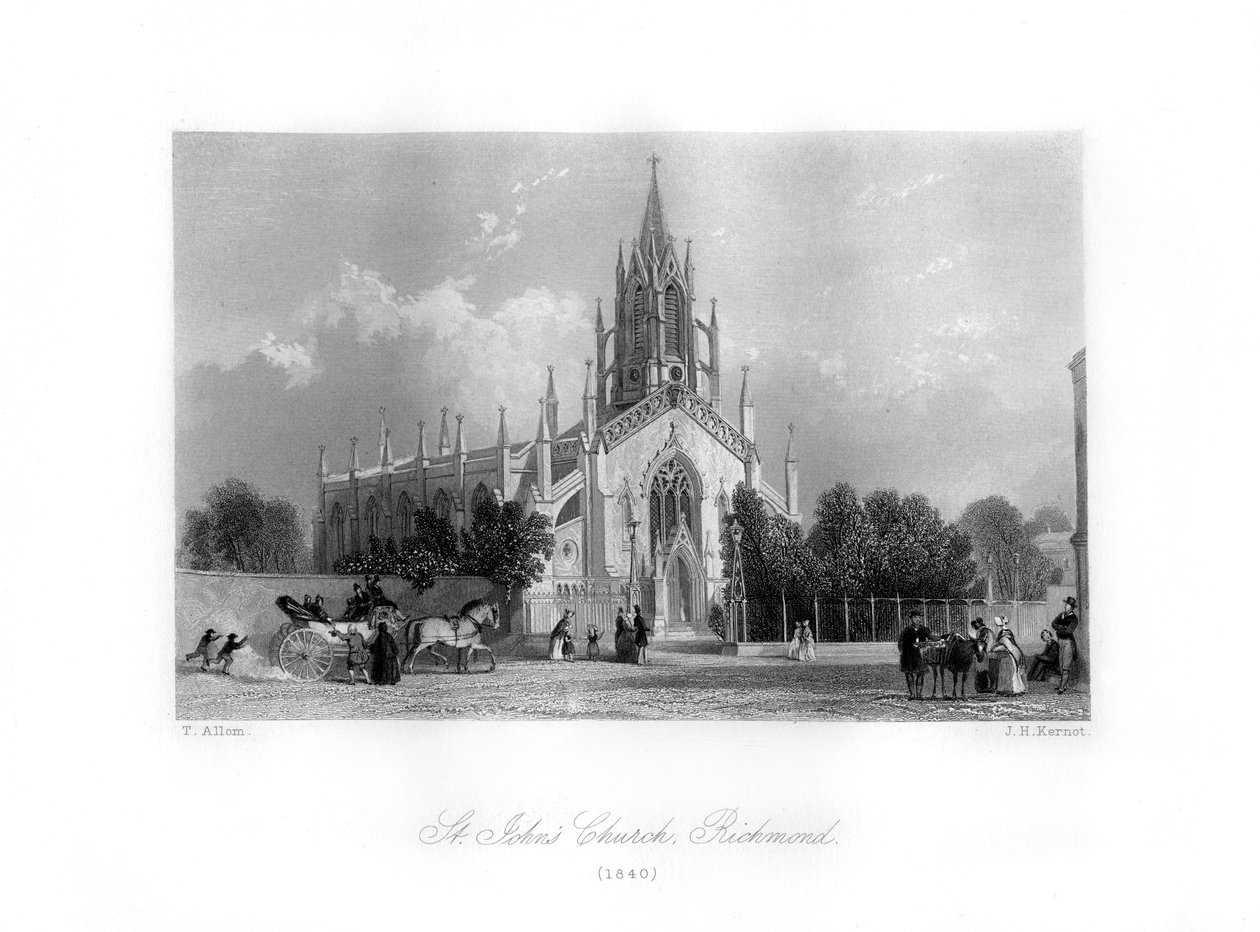 St. Johns Kerk, Richmond, 1840 door J. H. Kernot
