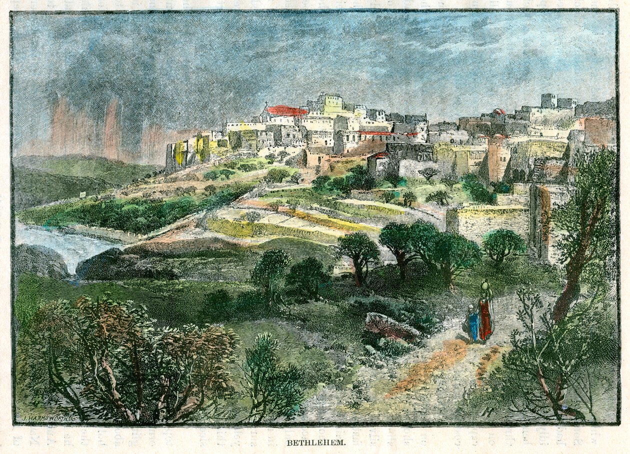 Bethlehem, Palestina, ca. 1885 door J Harmsworth
