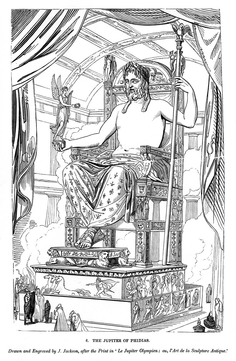 De Jupiter van Phidias door J. Jackson