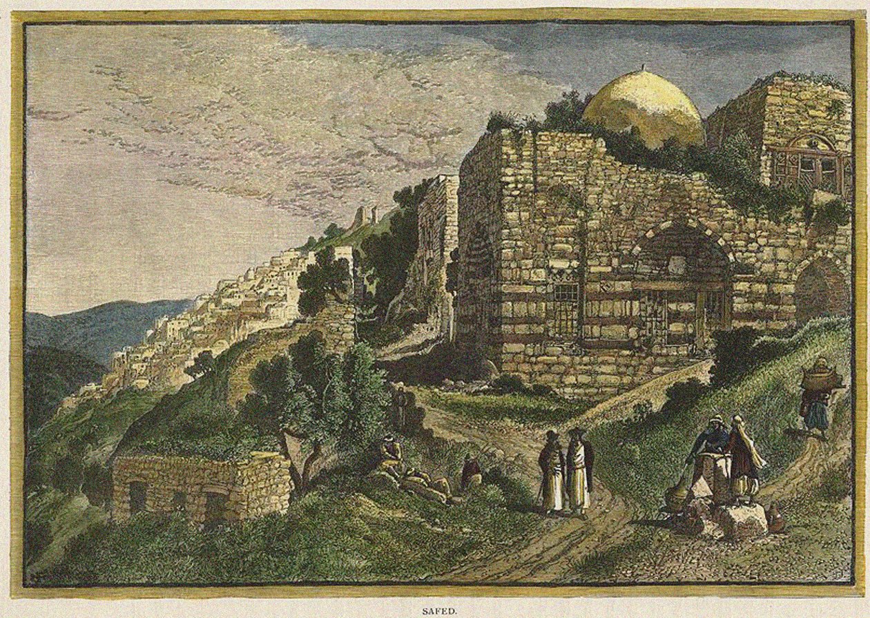 Safed. Uit: Picturesque Palestine, Sinai and Egypt door J. Johnstone