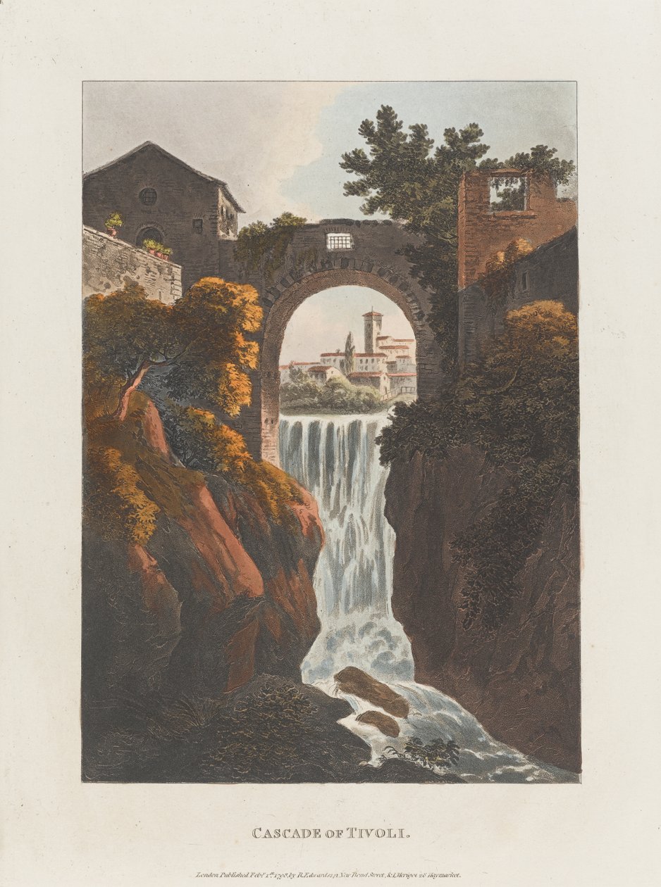 Waterval van Tivoli door J. Merigot