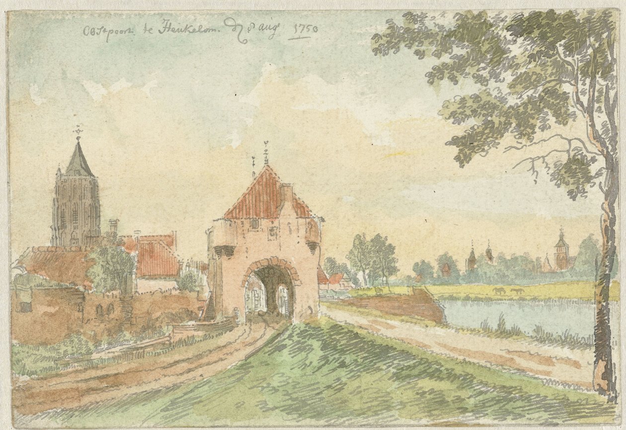De Oostpoort te Heukelom door J. Molijn