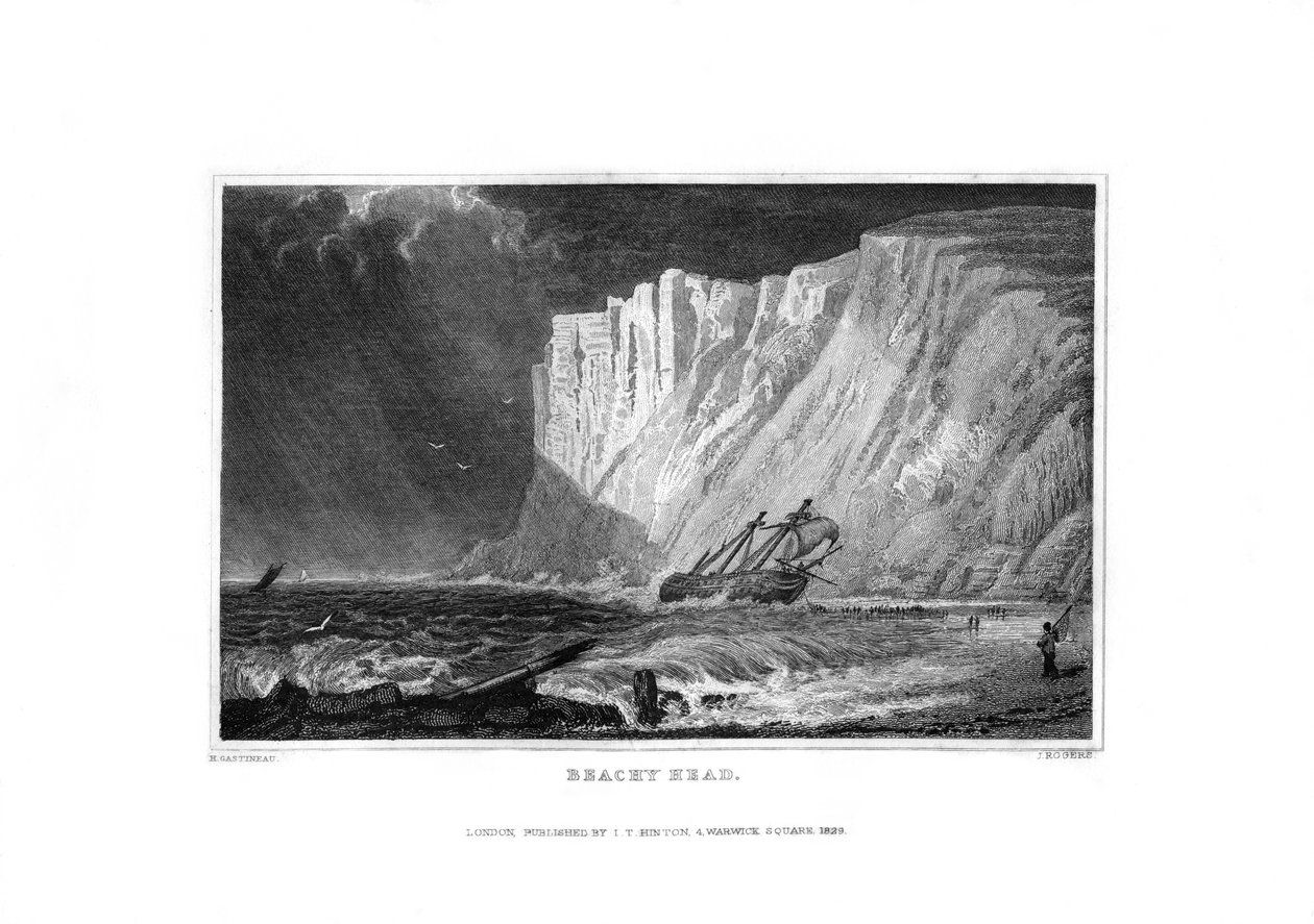 Beachy Head, East Sussex, 1829 door J. Rogers
