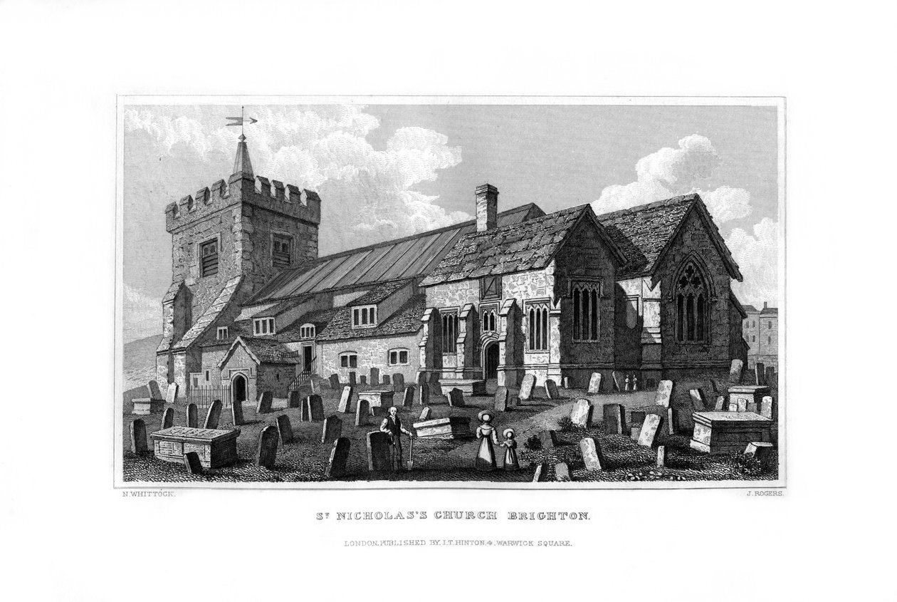 St. Nicolaaskerk, Brighton, East Sussex, 1829 door J. Rogers