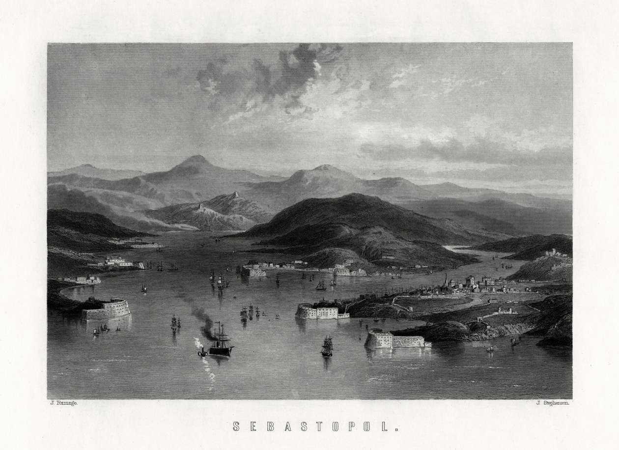 Sebastopol, Oekraïne, 19e eeuw door J. Stephenson
