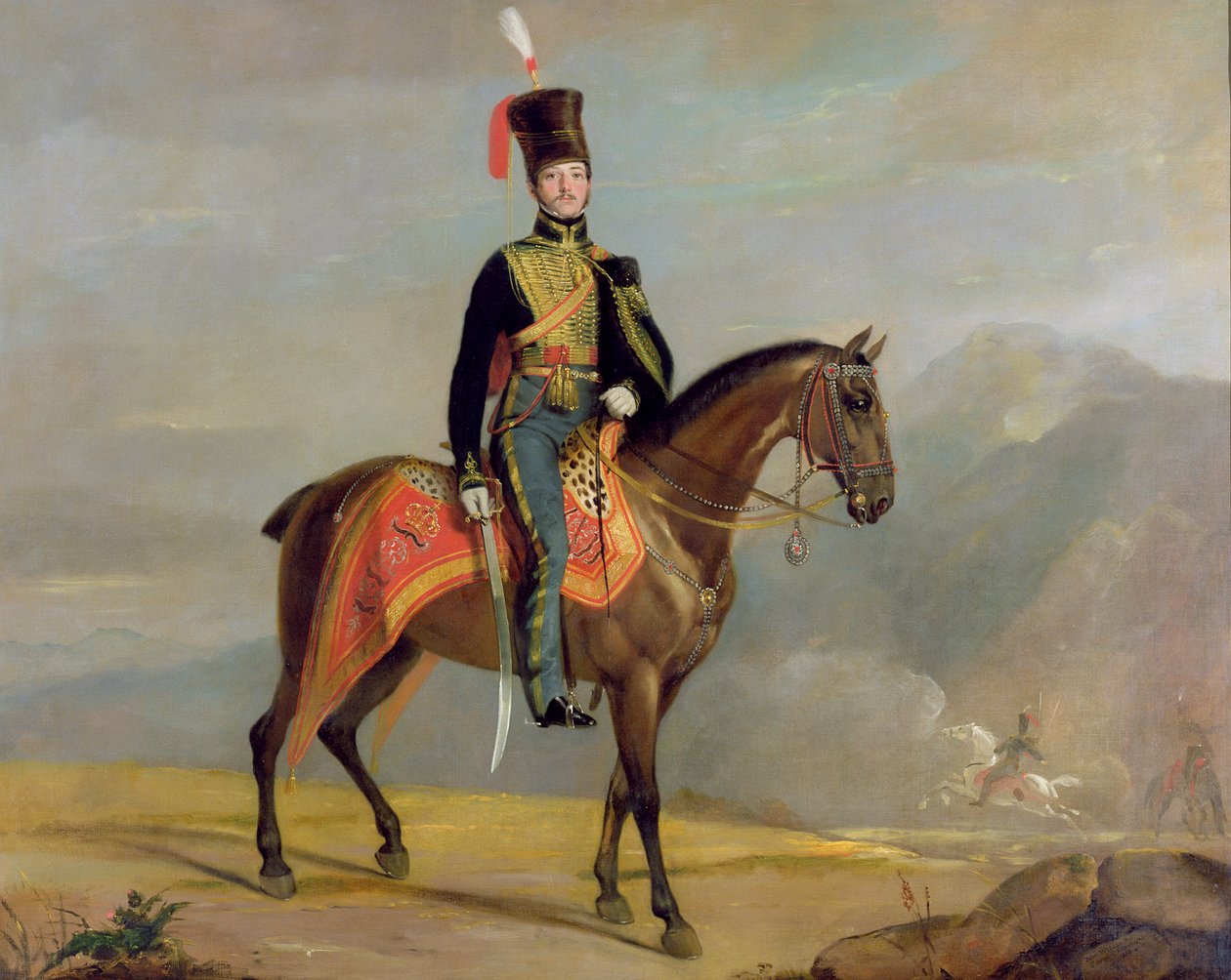 Kapitein William Drummond (1796-1881) 10e Huzaren, 1819 door J. Watson
