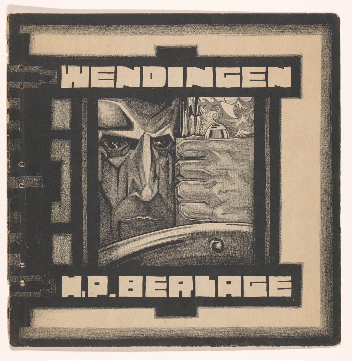 Voorkant omslag Wendingen 1920 door Jac Jongert