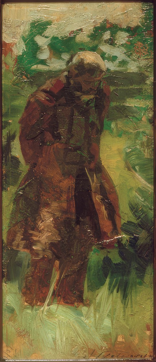 Portret van een man door Jacek Malczewski