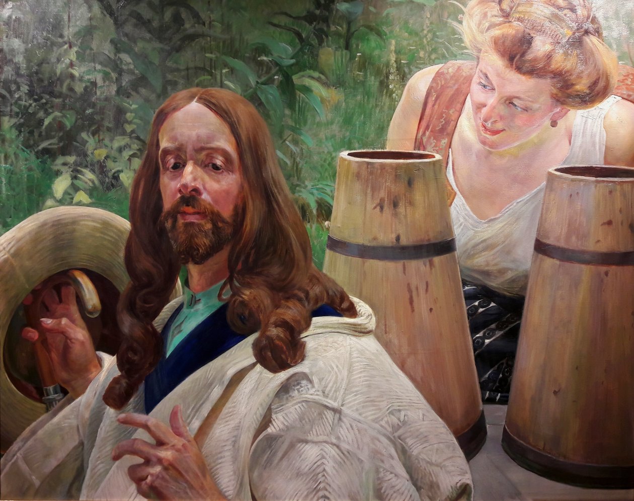 Christus en de Samaritaanse vrouw door Jacek Malczewski