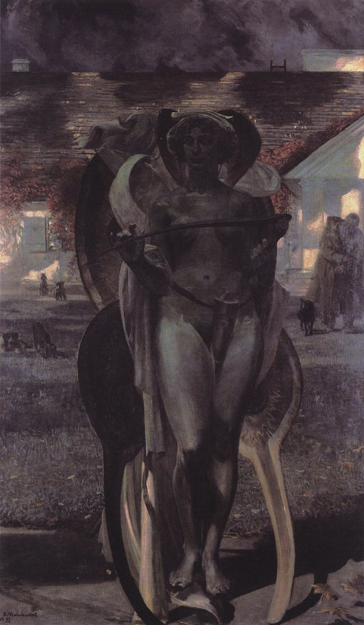 Thanatos II door Jacek Malczewski
