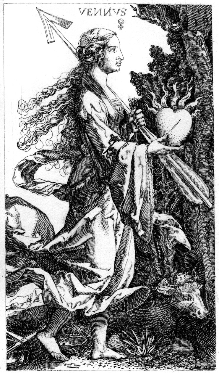 Venus, ca. 1520s, 1849 door Jacob Binck