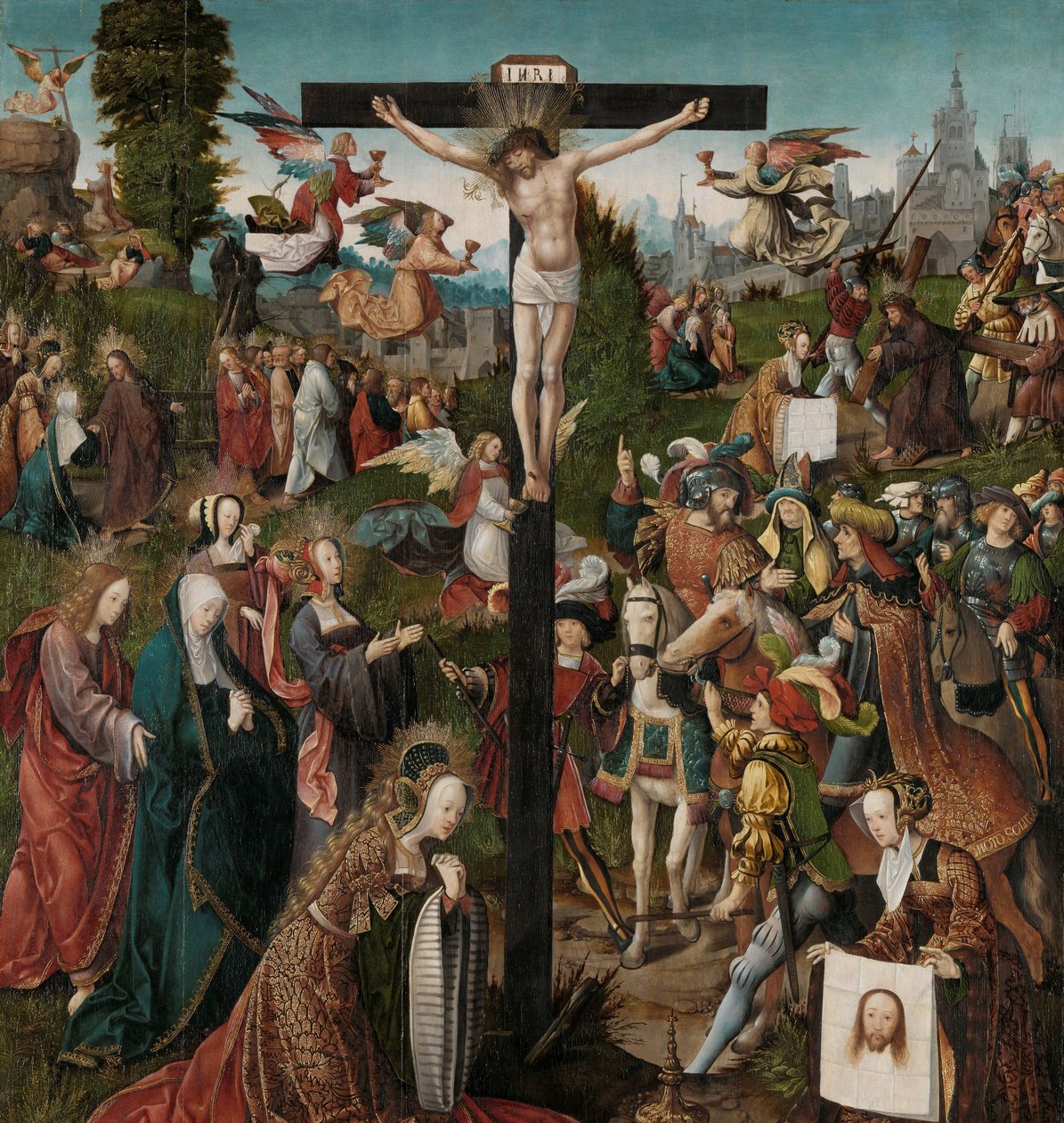 De kruisiging door Jacob Cornelisz van Oostsanen