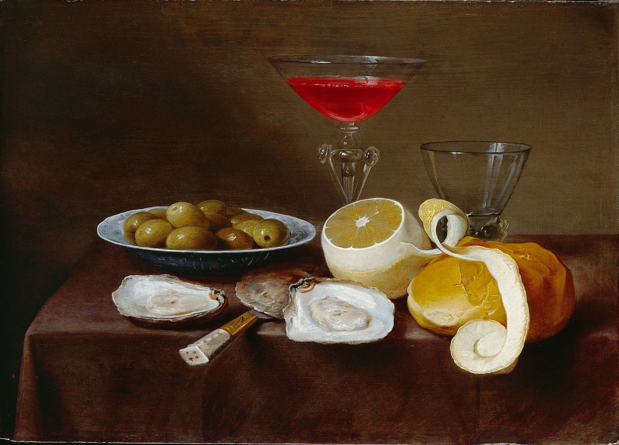 Stilleven met Oesters door Jacob  Foppens van Es