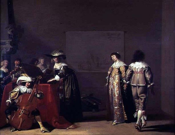 Een muziekfeest door Jacob Fransz van der Merck
