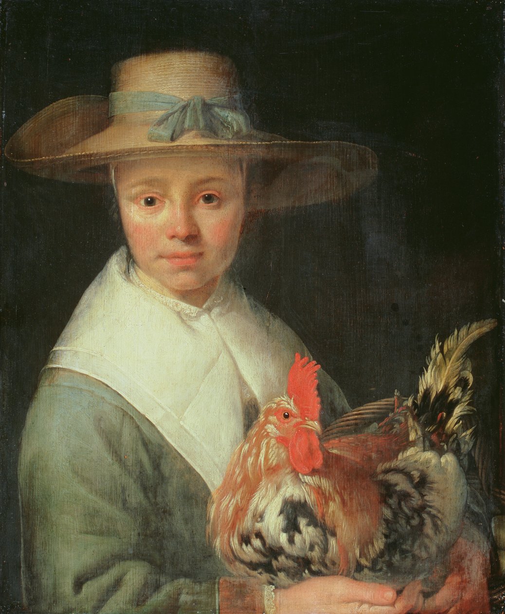 Meisje met een Haan door Jacob Gerritsz Cuyp